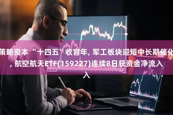 策略资本 “十四五”收官年, 军工板块迎短中长期催化, 航空航天ETF(159227)连续8日获资金净流入