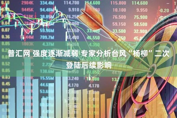 普汇网 强度逐渐减弱 专家分析台风“杨柳”二次登陆后续影响